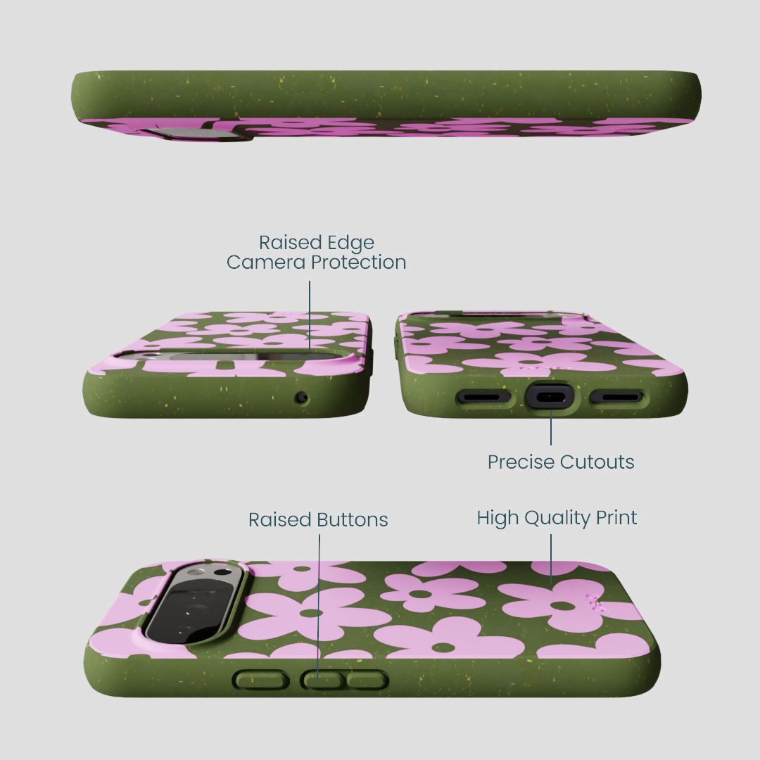 Forest Floor Pink Blooms Google Pixel 10 Pro XL Case