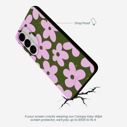 Forest Floor Pink Blooms Samsung Galaxy S26 Case