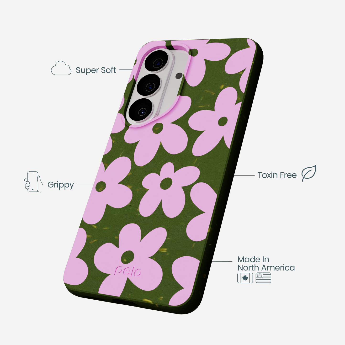 Forest Floor Pink Blooms Samsung Galaxy S26 Case