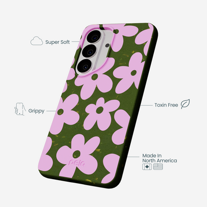 Forest Floor Pink Blooms Samsung Galaxy S26 Case