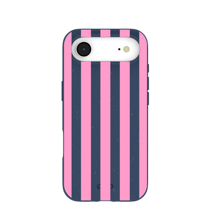 Navy Blue Pink Dream Stripes iPhone Air Case