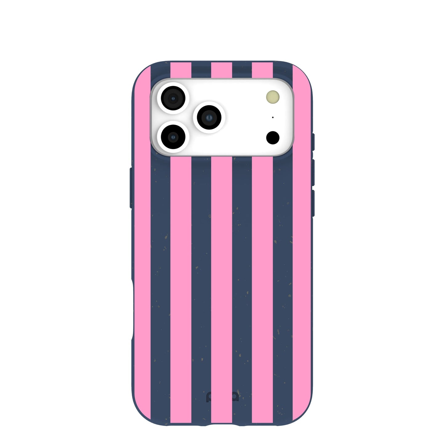 Navy Blue Pink Dream Stripes iPhone 17 Pro Max Case