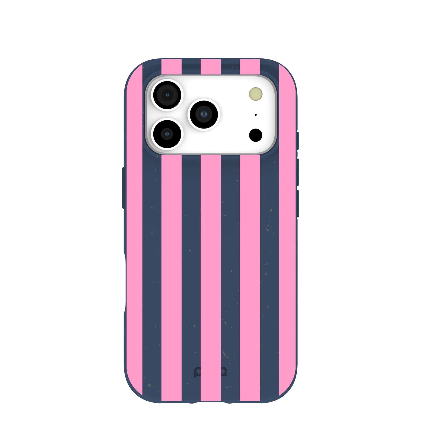 Navy Blue Pink Dream Stripes iPhone 17 Pro Case