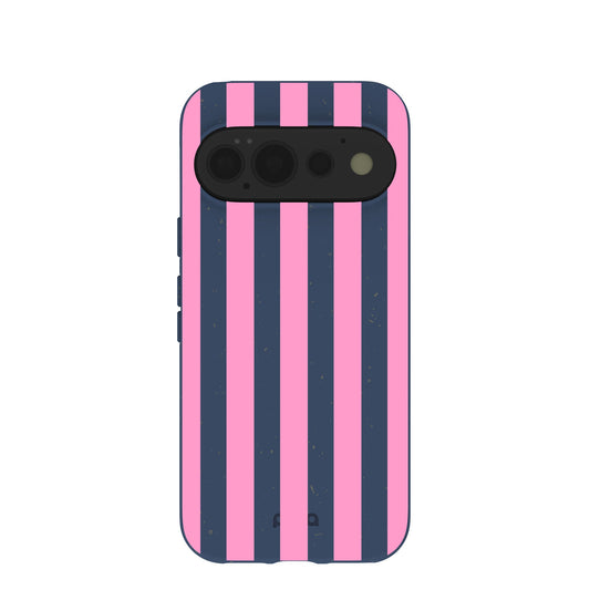 Navy Blue Pink Dream Stripes Google Pixel 11 Pro Case