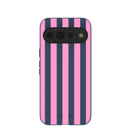 Navy Blue Pink Dream Stripes Google Pixel 11 Pro XL Case