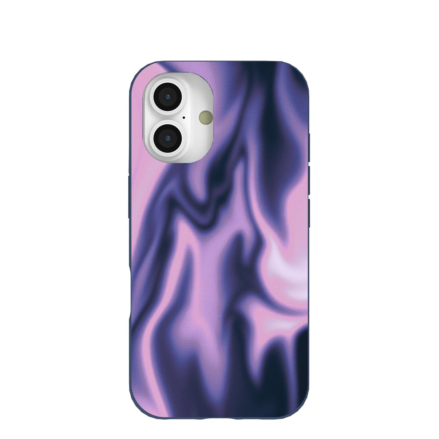 Navy Blue Pink Heat iPhone 16 Case