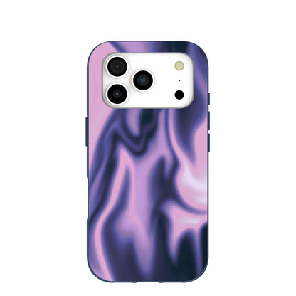 Navy Blue Pink Heat iPhone 17 Pro Case