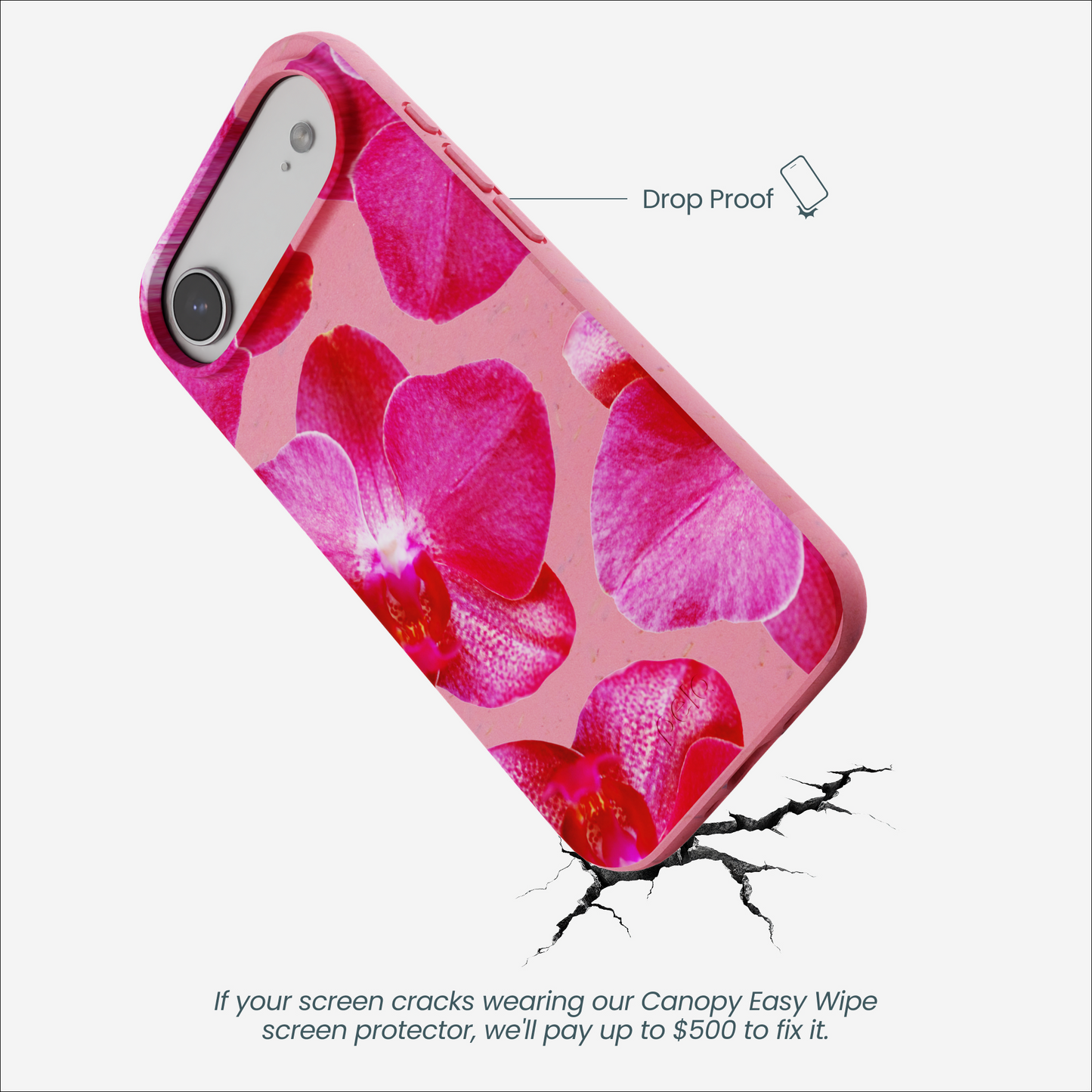 Bubblegum Pink Pink Orchids iPhone Air Case