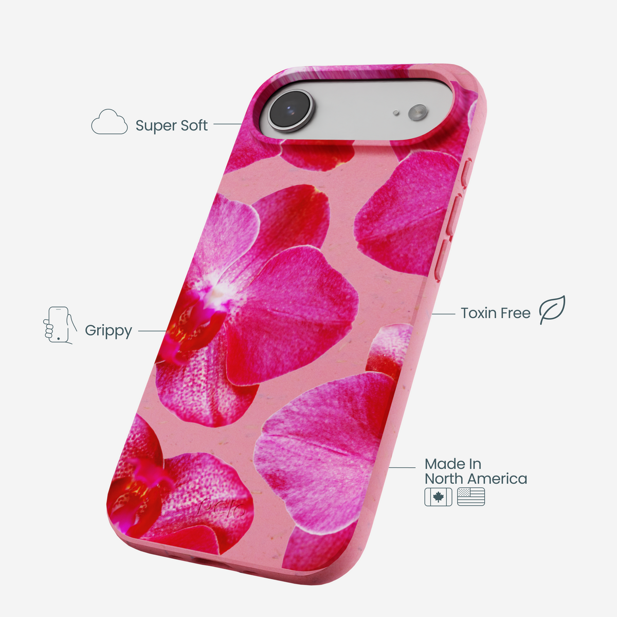 Bubblegum Pink Pink Orchids iPhone Air Case