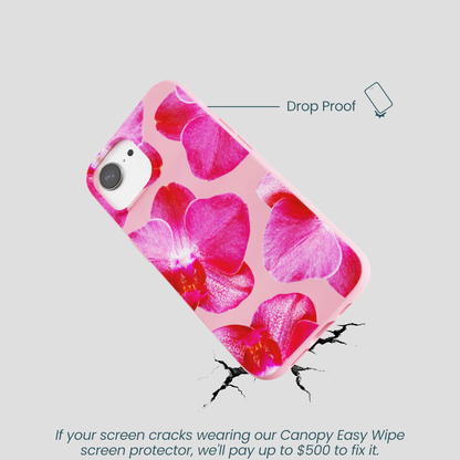 Bubblegum Pink Pink Orchids iPhone 16e/17e Case