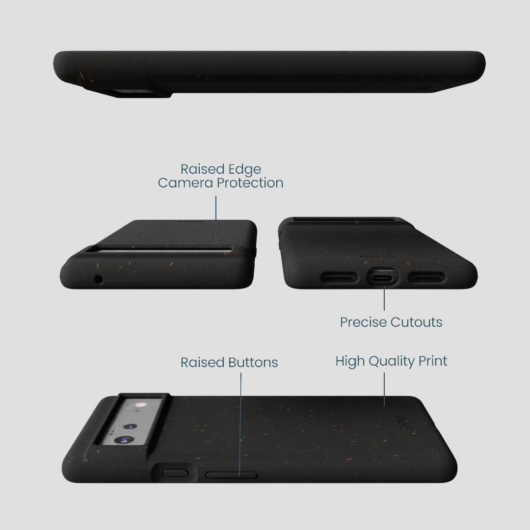 Black Google Pixel 6a Phone Case