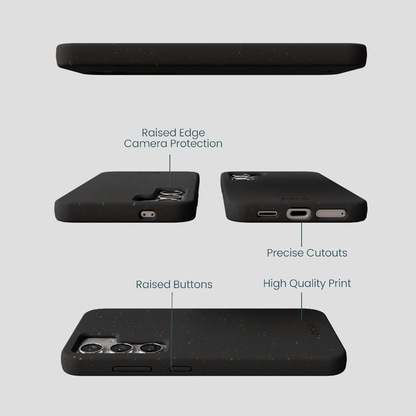 Black Samsung Galaxy S25 Phone Case