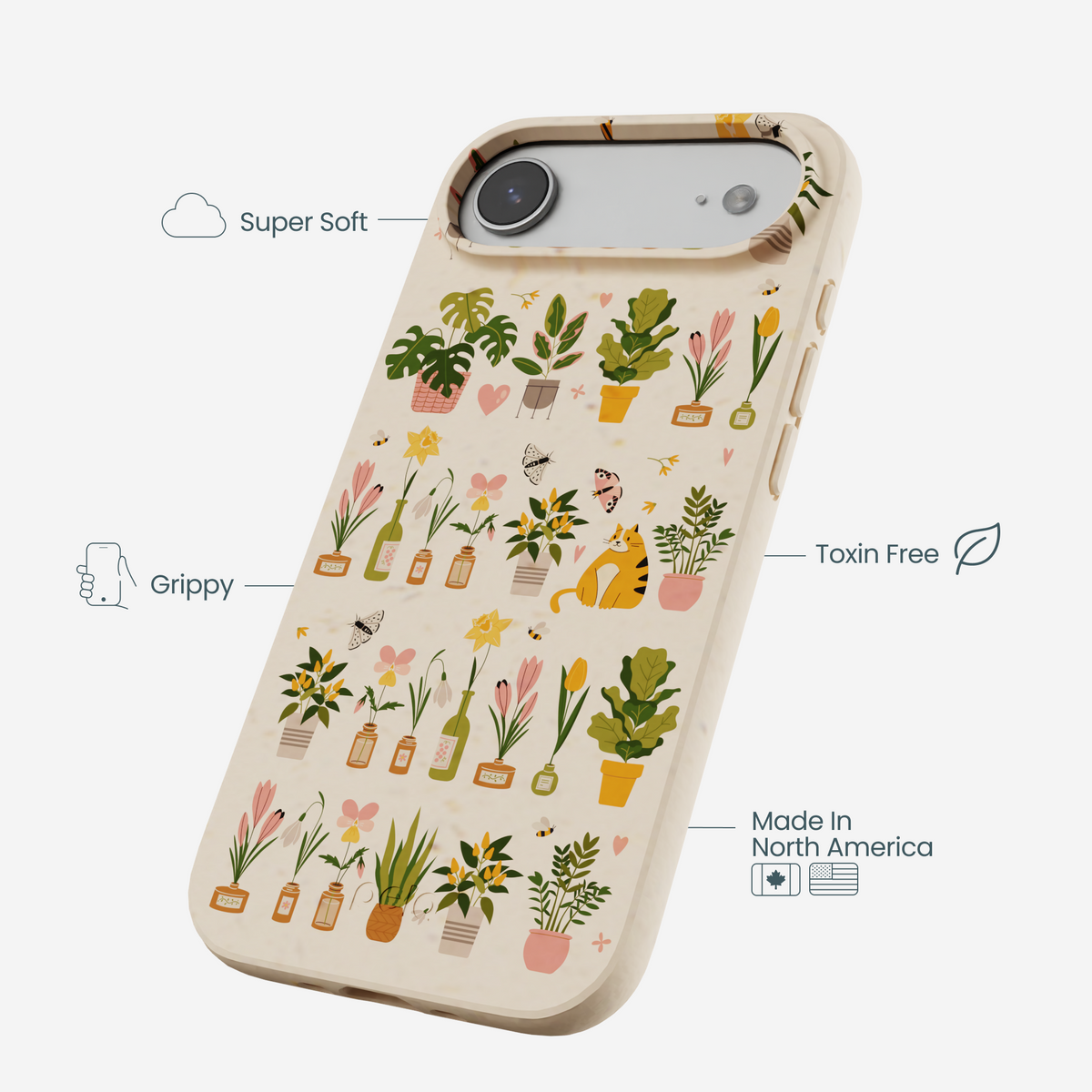 Seashell Plants and Blooms iPhone Air Case
