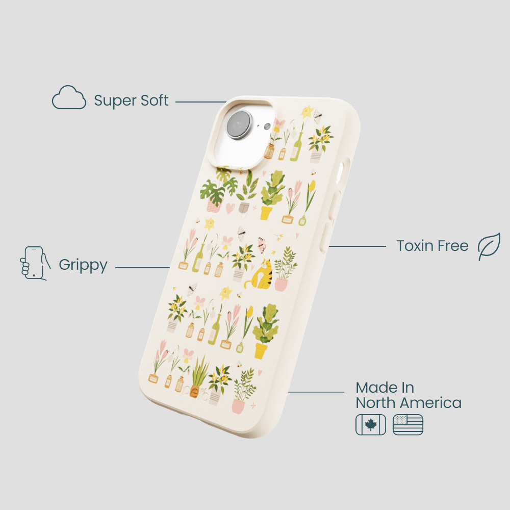Seashell Plants and Blooms iPhone 16e/17e Case