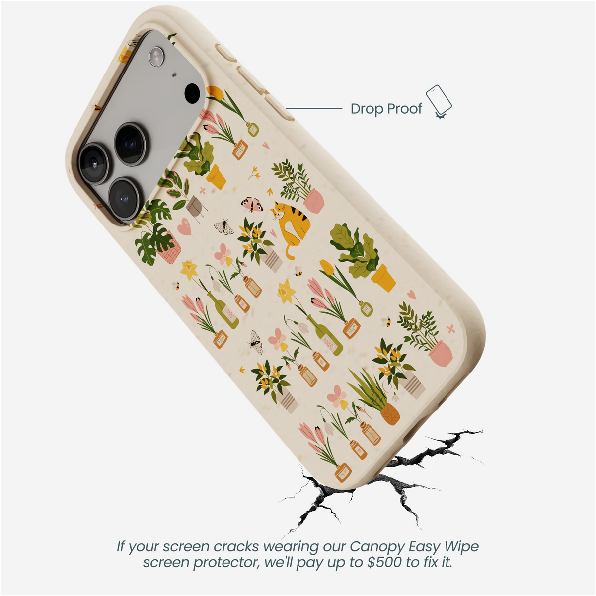 Seashell Plants and Blooms iPhone 17 Pro Max Case