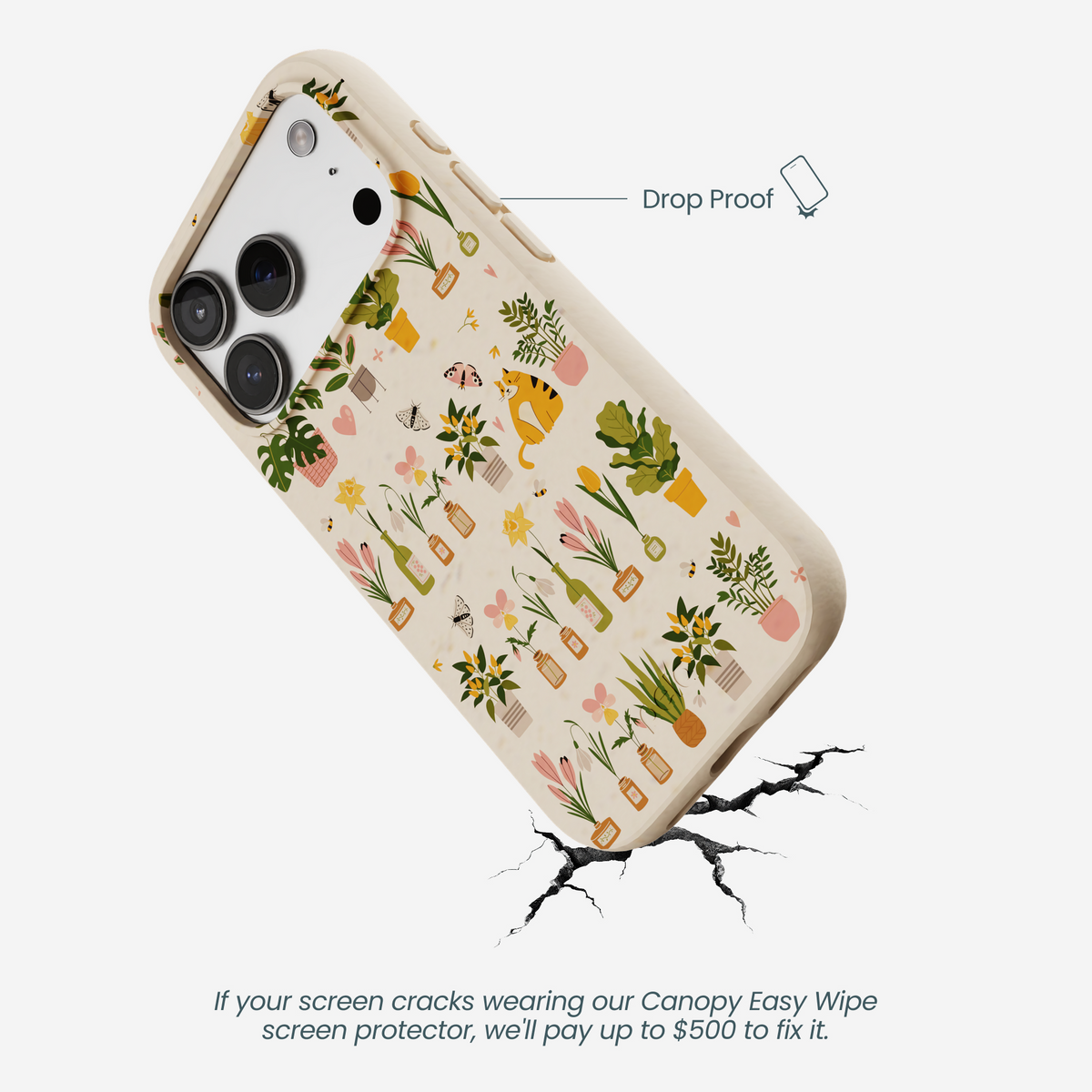 Seashell Plants and Blooms iPhone 17 Pro Case