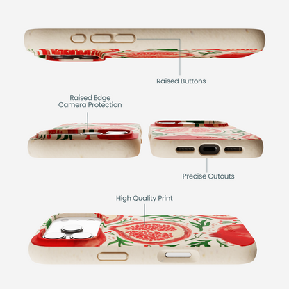Seashell Pomegranate Cheer iPhone 17 Pro Case