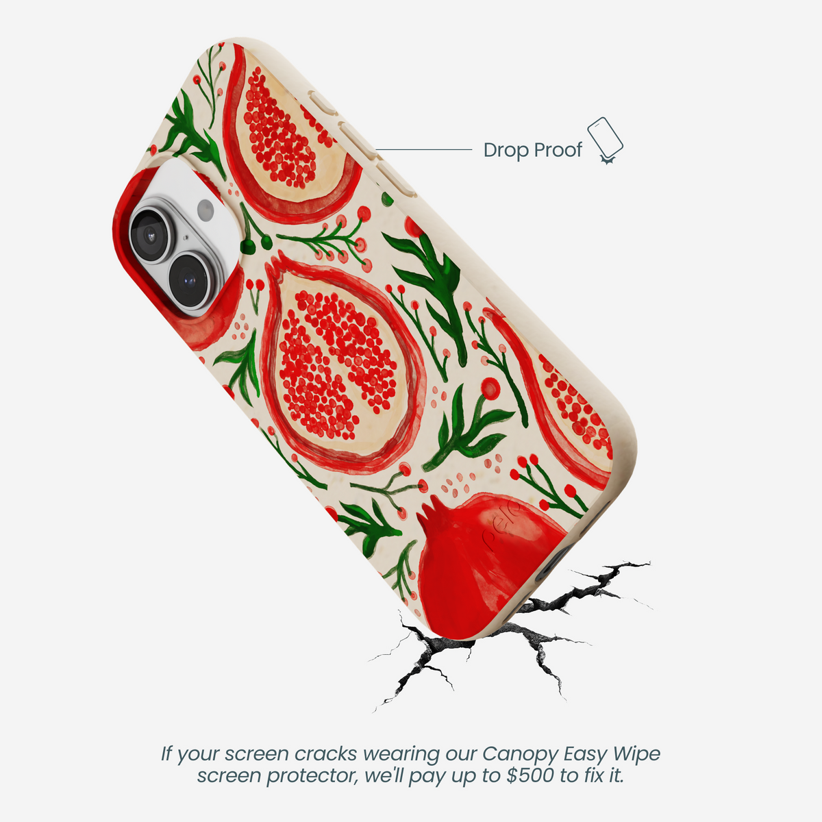 Seashell Pomegranate Cheer iPhone 17 Case