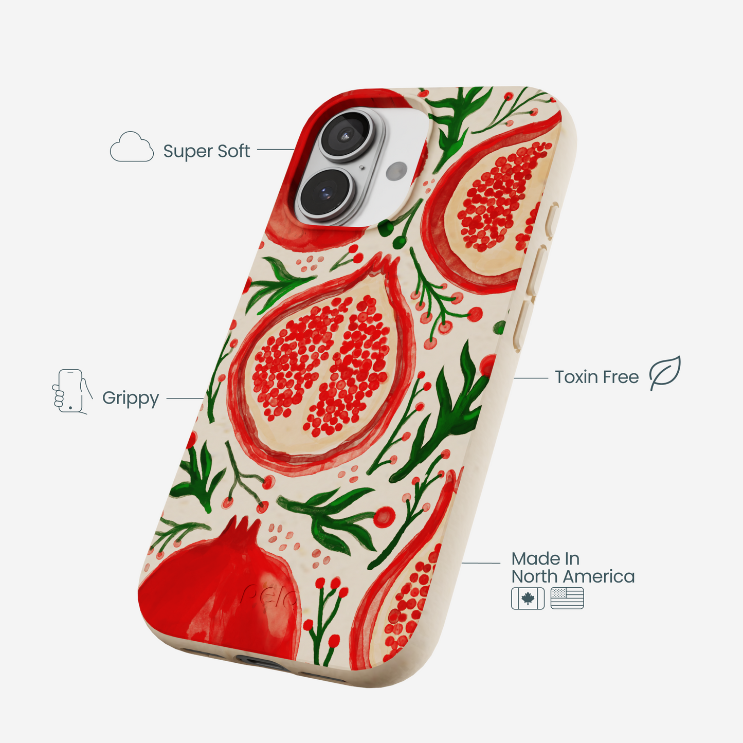 Seashell Pomegranate Cheer iPhone 17 Case