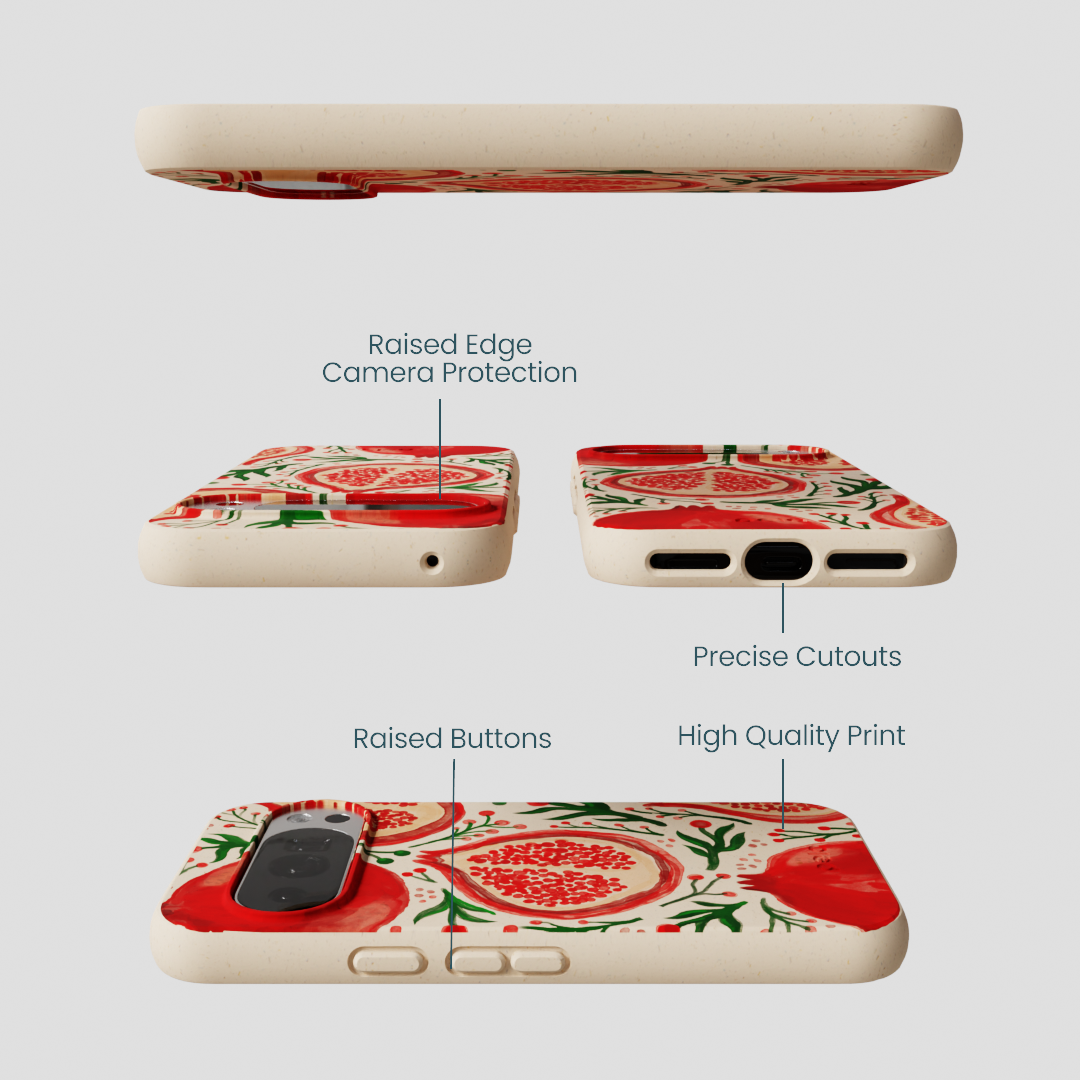Seashell Pomegranate Cheer Google Pixel 10/10 Pro Case