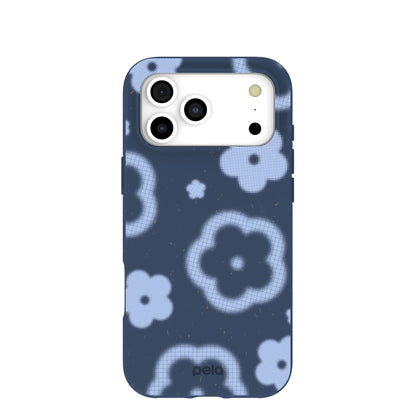 Navy Blue Poppie iPhone 17 Pro Max Case