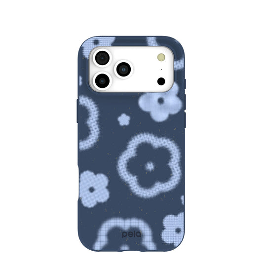 Navy Blue Poppie iPhone 17 Pro Max Case