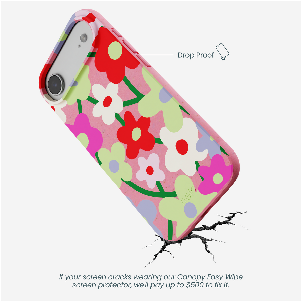 Bubblegum Pink Poppy Flora iPhone Air Case