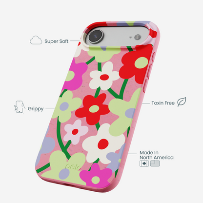 Bubblegum Pink Poppy Flora iPhone Air Case