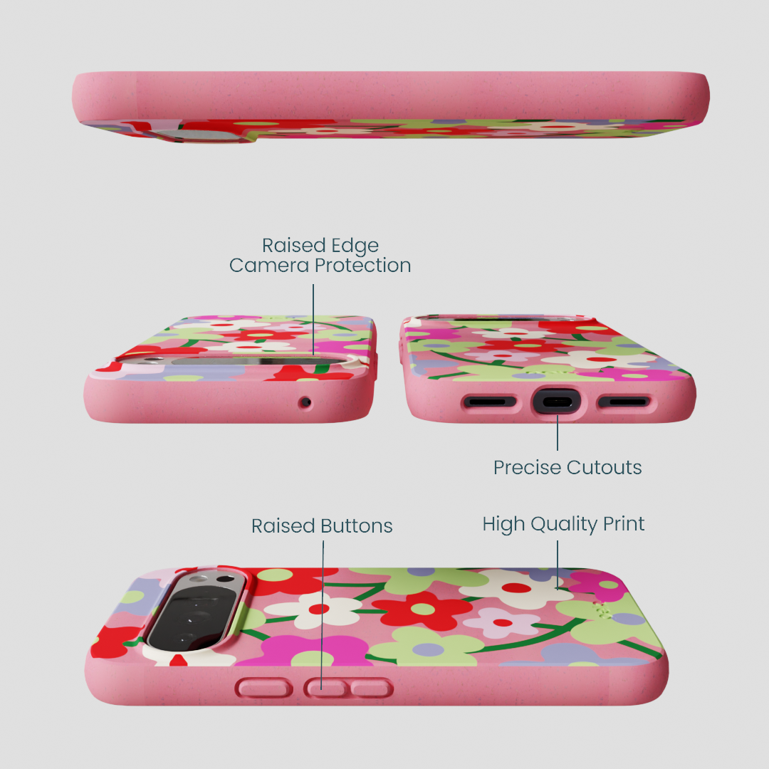 Bubblegum Pink Poppy Flora Google Pixel 10 Pro XL Case