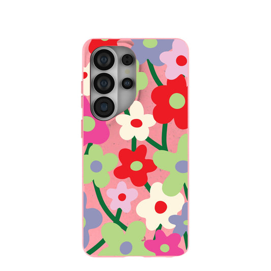 Bubblegum Pink Poppy Flora Samsung Galaxy S26 Ultra Case