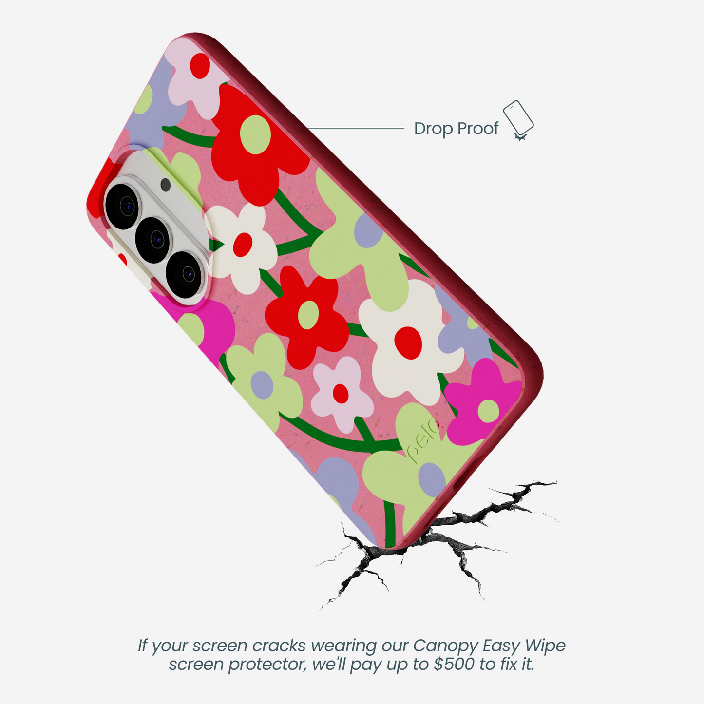 Bubblegum Pink Poppy Flora Samsung Galaxy S26 Case