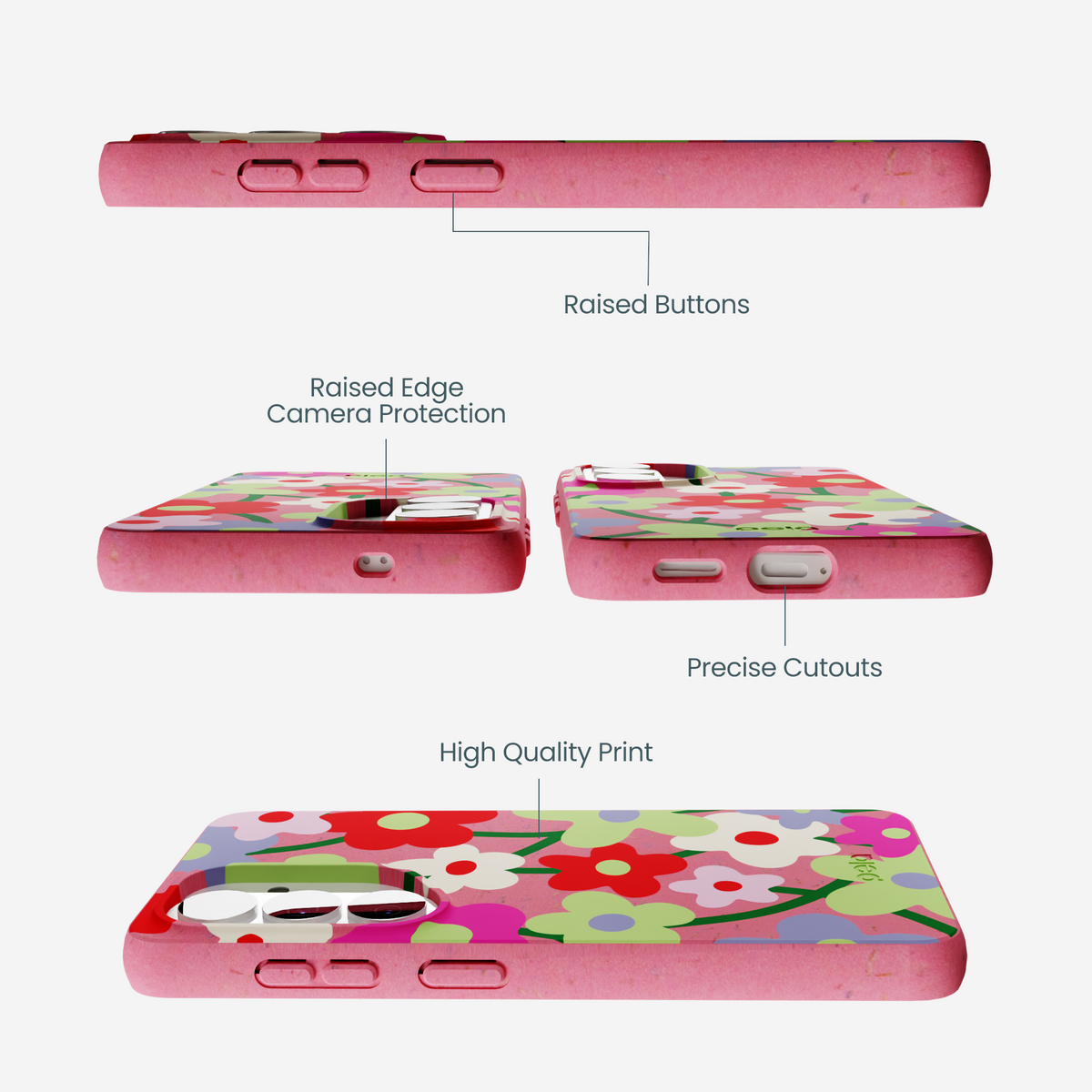 Bubblegum Pink Poppy Flora Samsung Galaxy S26 Case