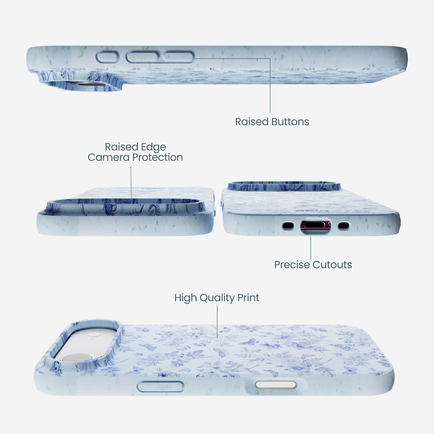 Powder Blue Porcelain iPhone Air Case