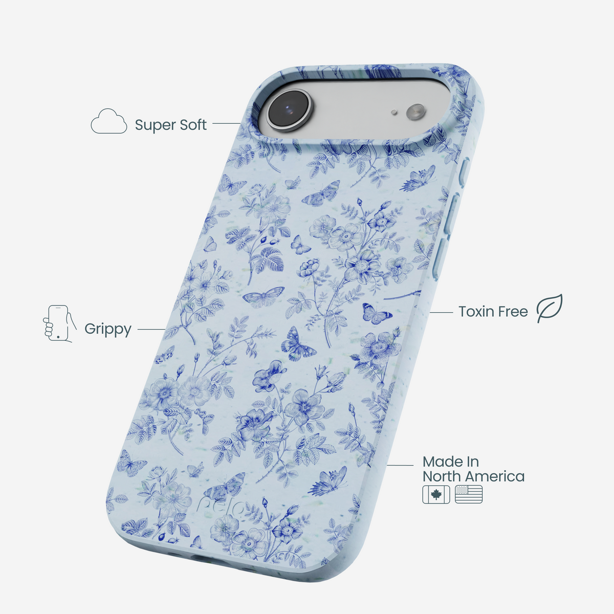 Powder Blue Porcelain iPhone Air Case