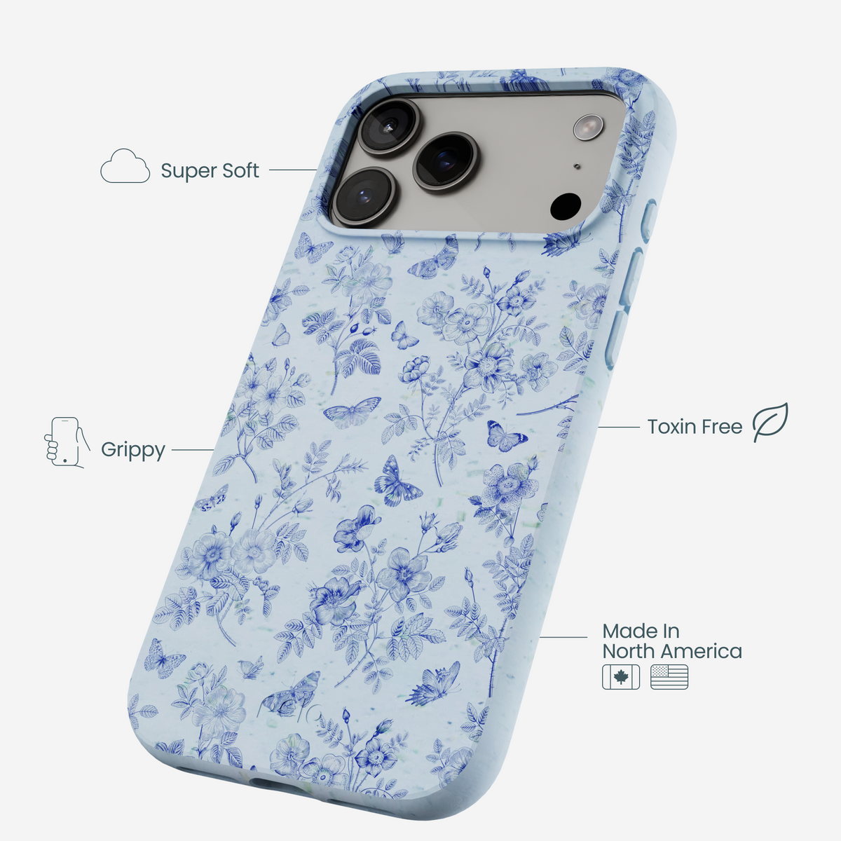 Powder Blue Porcelain iPhone 17 Pro Max Case