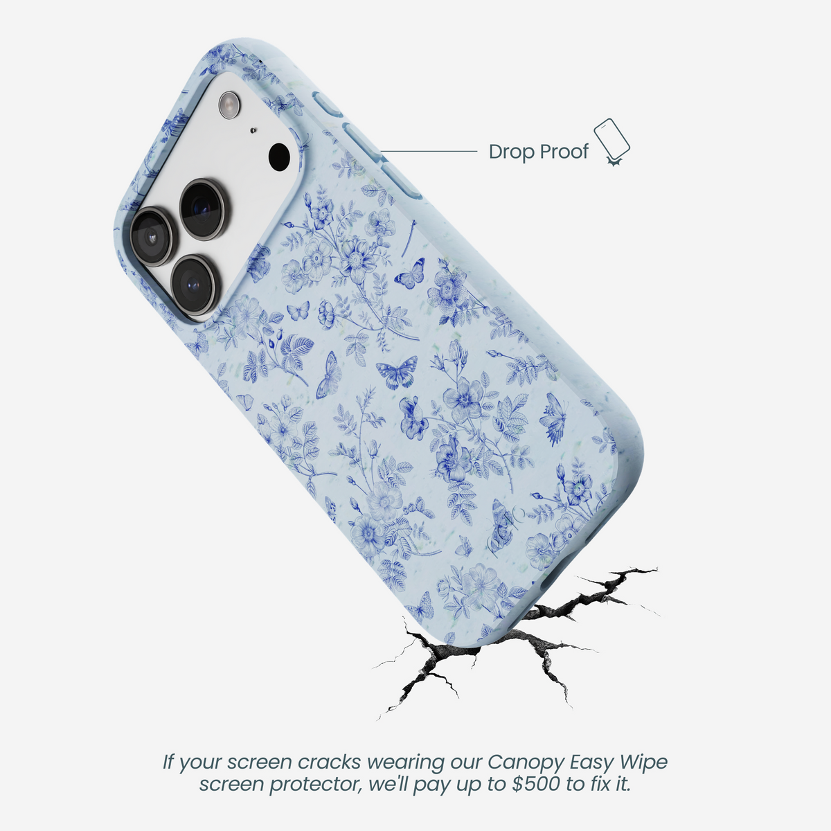 Powder Blue Porcelain iPhone 17 Pro Case