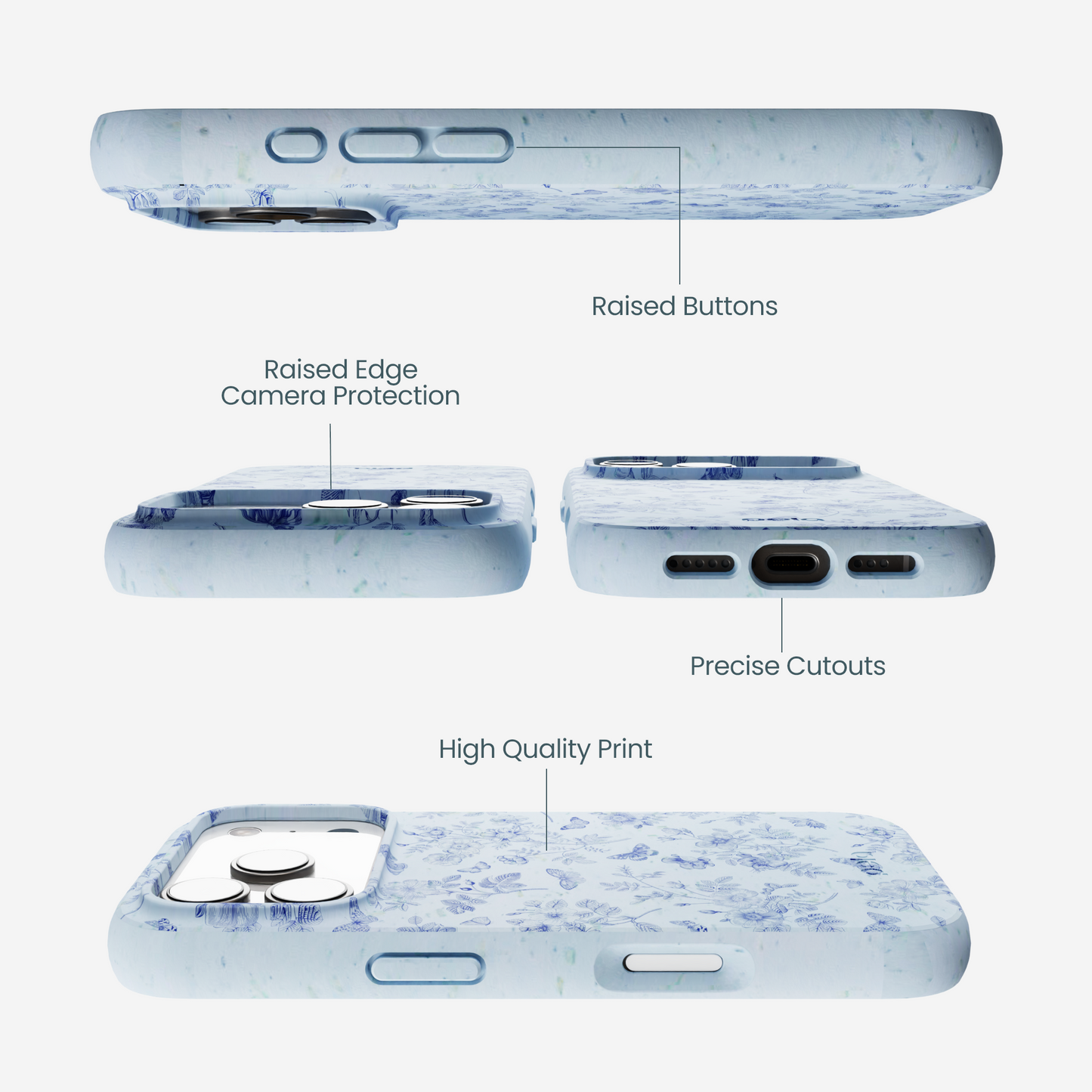 Powder Blue Porcelain iPhone 17 Pro Case