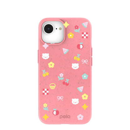 Bubblegum Pink Pretty Picnic iPhone 16e/17e Case