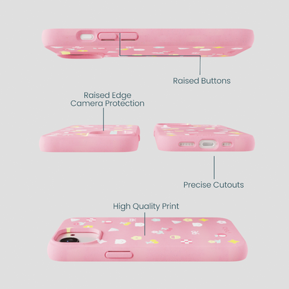 Bubblegum Pink Pretty Picnic iPhone 16e/17e Case