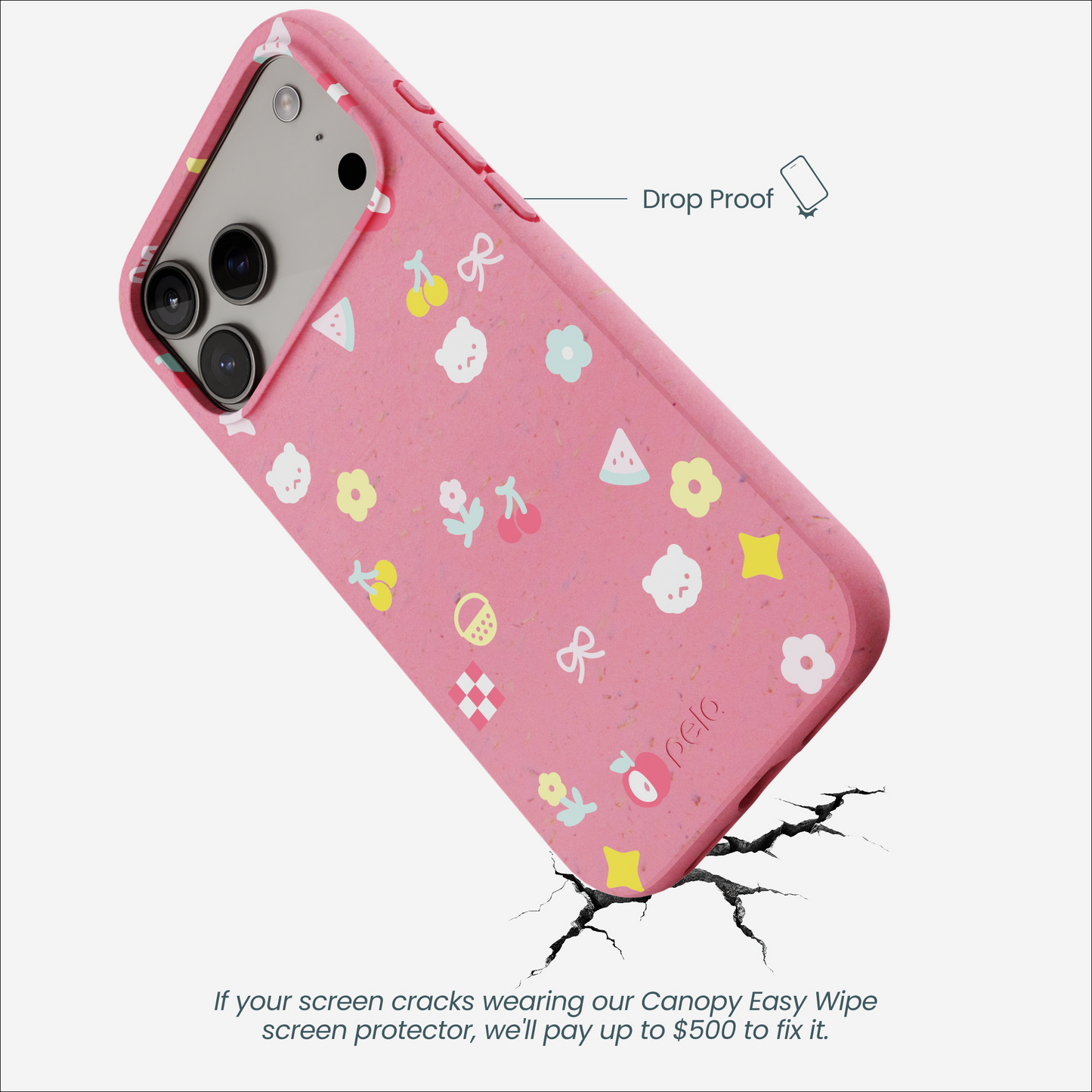 Bubblegum Pink Pretty Picnic iPhone 17 Pro Max Case