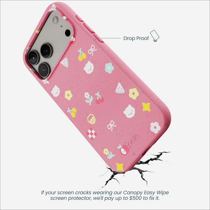 Bubblegum Pink Pretty Picnic iPhone 17 Pro Max Case