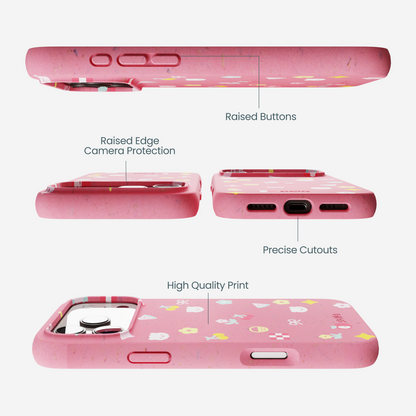 Bubblegum Pink Pretty Picnic iPhone 17 Pro Max Case