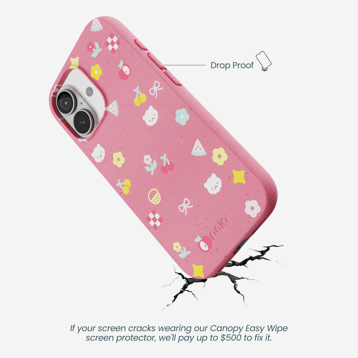 Bubblegum Pink Pretty Picnic iPhone 17 Case
