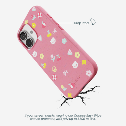 Bubblegum Pink Pretty Picnic iPhone 17 Case