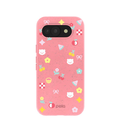 Bubblegum Pink Pretty Picnic Google Pixel 10a Case