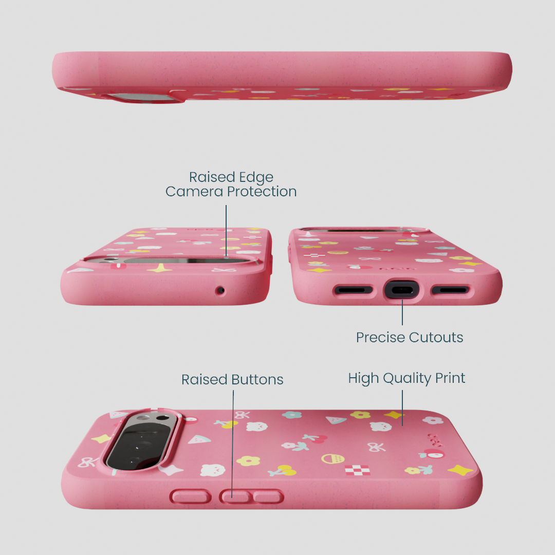 Bubblegum Pink Pretty Picnic Google Pixel 10 Pro XL Case