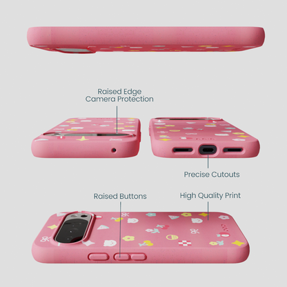 Bubblegum Pink Pretty Picnic Google Pixel 10 Pro XL Case