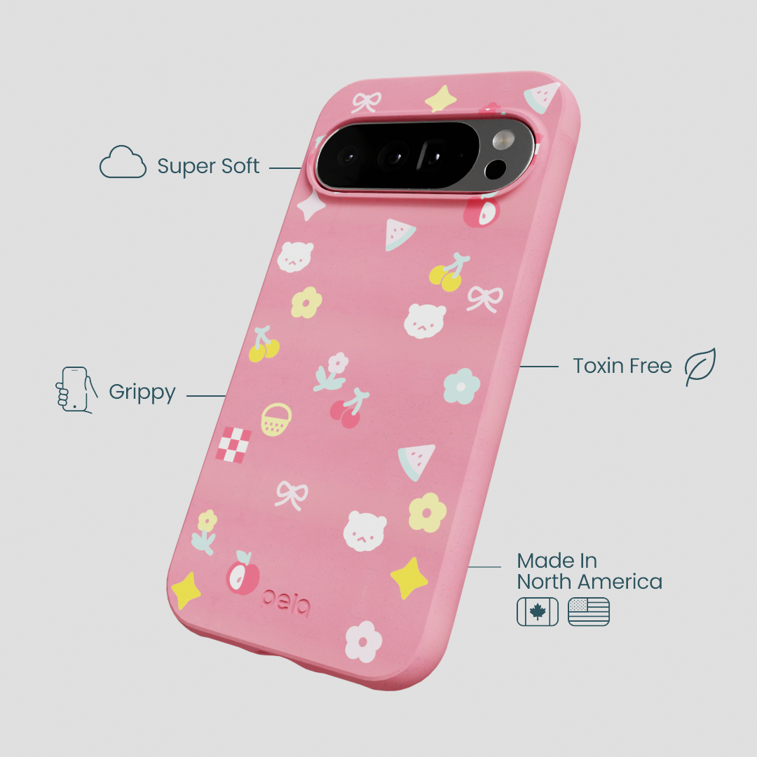 Bubblegum Pink Pretty Picnic Google Pixel 10 Pro XL Case