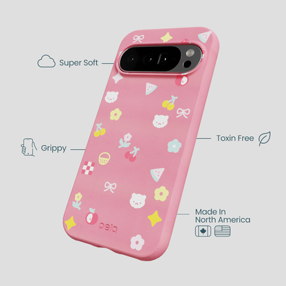 Bubblegum Pink Pretty Picnic Google Pixel 10 Pro XL Case