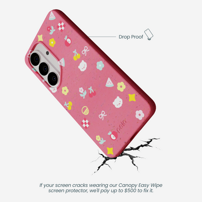 Bubblegum Pink Pretty Picnic Samsung Galaxy S26 Case
